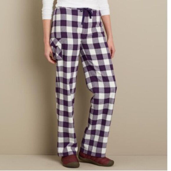 Duluth Trading Co Black and White Gingham Pajama Pants | Size M X 31 - Picture 1 of 10